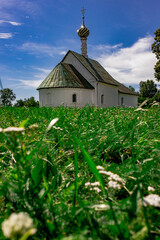 Sightseeing in the city of the golden ring of Russia - Suzdal. Historical architecture and building elements. Tourism.