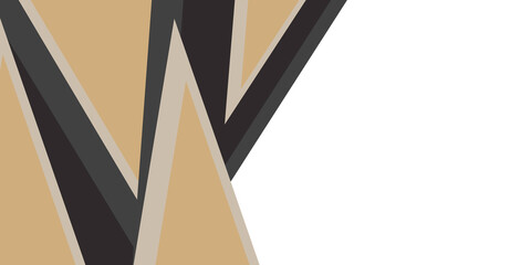 Black brown abstract flat triangles background