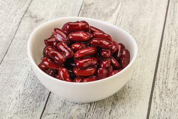 Canned red Kidney in the bowl