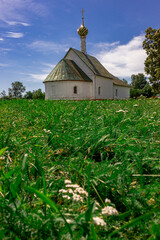 Sightseeing in the city of the golden ring of Russia - Suzdal. Historical architecture and building elements. Tourism.