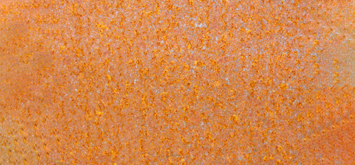 rust and oxidized metal background. Old metal iron panel. web panorama banner with copy space.