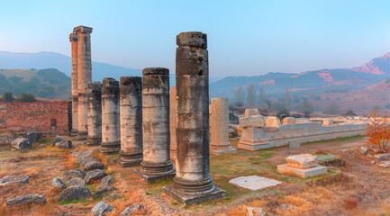 The Temple of Artemis, Sardes (Sardis) Ancient City - Manisa, Turkey 
