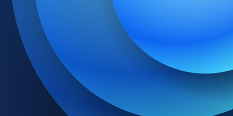 Blue abstract 3D background with circle
