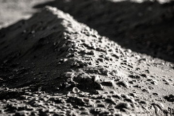 black and white