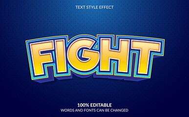 Editable Text Effect, Strong And Bold Video Game Text Style