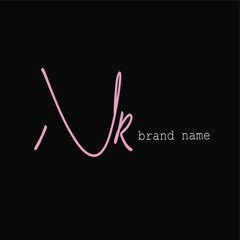 initial letter handwriting and signature logo