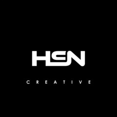 HSN Letter Initial Logo Design Template Vector Illustration	
