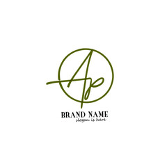 initial letter handwriting and signature logo