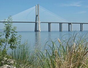 Obraz premium Vasco da Gama bridge in Lisbon - Portugal