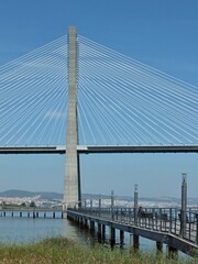 Vasco da Gama bridge in Lisbon - Portugal