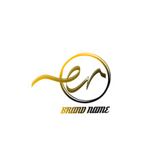 initial letter handwriting and signature logo