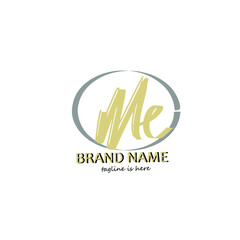 initial letter handwriting and signature logo