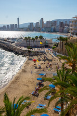 Fototapeta premium panoramic view of Benidorm from the San Nicolás viewpoint