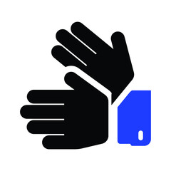 Obraz premium Sign Language Vector Icon Illustration