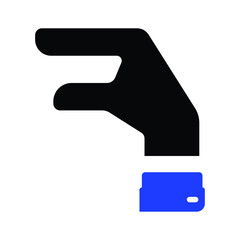 Hand Lizard Vector Icon Illustration