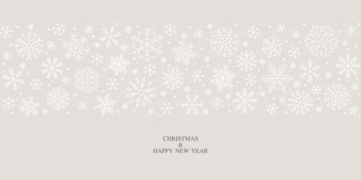 snowflakes winter seson vector pattern design