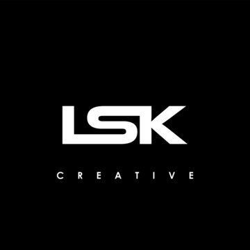 LSK Letter Initial Logo Design Template Vector Illustration	
