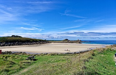 Plage, Lieu-Dit Penfoul, GR34, Landunvez, Finistère, Bretagne, France