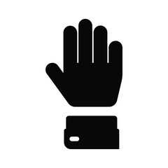 Obraz premium Hand Paper Vector Icon Illustration