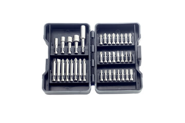 The screwdriver bit set close-up