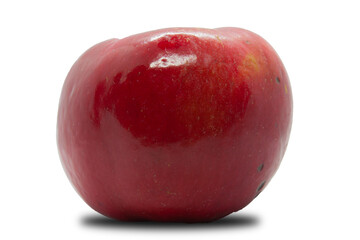 red apple isolated on white