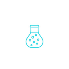 lab test tube line icon