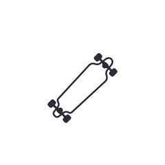 longboard icon, vector