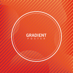 orange geometric vivid background circular frame