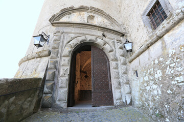 Entrance to Castello Orsini-Odescalchi in Bracciano, Italy.