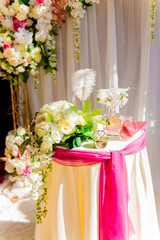 Hall for weddings. Exit registration for the bride and groom. Turnkey wedding 