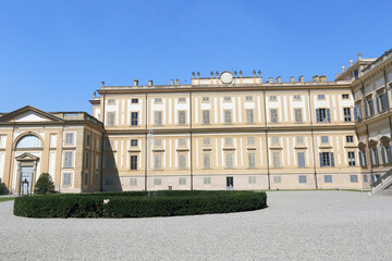 Fototapeta na wymiar Garden of Royal Villa of Monza near Milan, Italy 