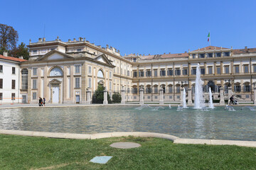 Naklejka premium Historic royal villa of Monza near Milan in Italy 