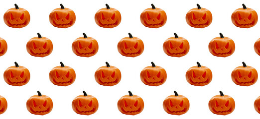 Pumpkin standing on isolated white background