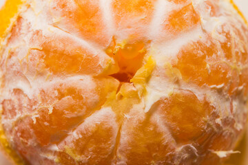 Fototapeta na wymiar close up mandarin on white background