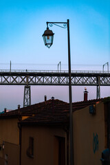 Early in the morning, Dom Luis Bridge at Porto, Portugal