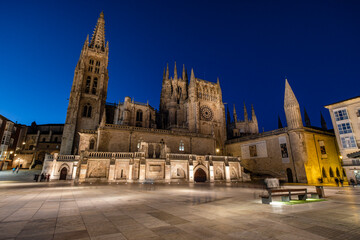 Burgos cathedral, Santa Iglesia Catedral Basílica Metropolitana de Santa María, Burgos province,...