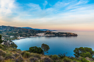Fototapeta premium La Herradura, Playa de Granada, Atardecer