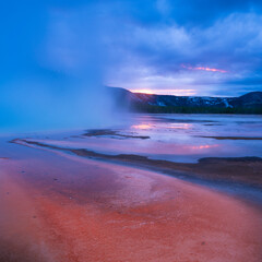 Grand Prismatic Spring, Grand Prismatic Area, Yellowstone National Park, Unesco World Heritage Site, Wyoming, Usa, America