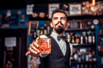 Charismatic bartending surprises with its skill bar visitors at the night club