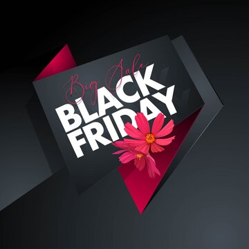 For Black Friday promotion in posters, flyers, banners, advertisements. Vector illustration.