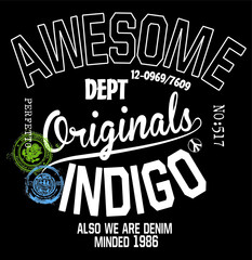 Slogan graphic for t-shirt print. T-shirt design with slogan. typography for tee print vector