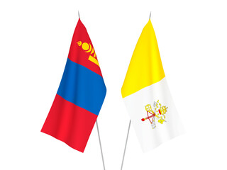 Mongolia and Vatican flags