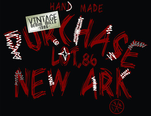 Slogan graphic for t-shirt print. T-shirt design with slogan. typography for tee print vector