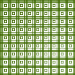 Green Color Square Check Fabric Pattern for Background & Texture