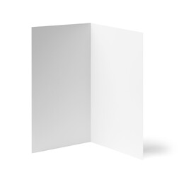 folded leaflet white blank paper template book