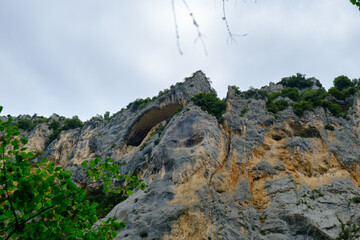 Giant face in the mountain