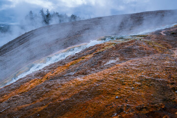 Grand Prismatic Area, Yellowstone National Park, Unesco World Heritage Site, Wyoming, Usa, America