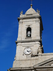The church tower with clock