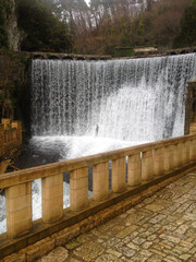 The New Athos (Novy Afon) waterfall in Abkhazia, Georgia. Artificial waterfall on the river...