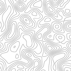 Retro topographic map. Geographic contour map. Abstract outline grid, vector illustration.